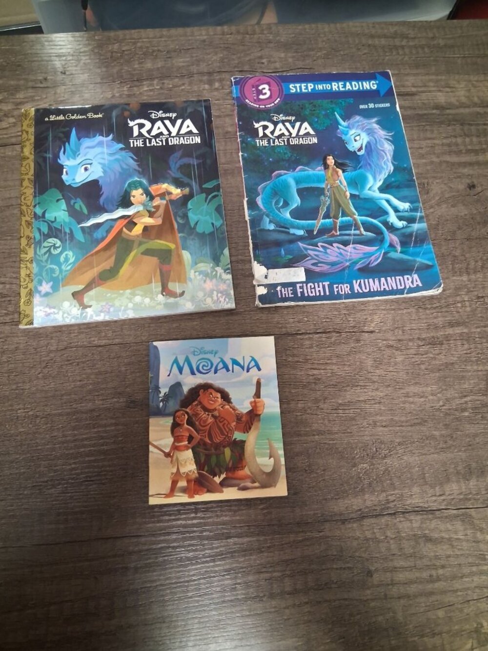 Disney Raya Last Dragon Story Book Early Reader Bundle Moana